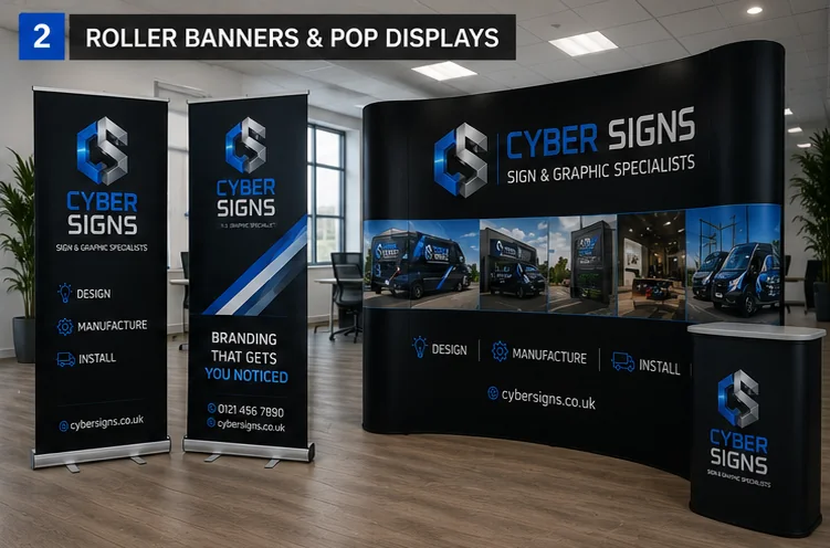 Roller & pop-up displays